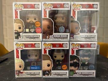 Funko - Funko Pop Cody Rhodes; Ted DiBiase; Roman Reigns;
