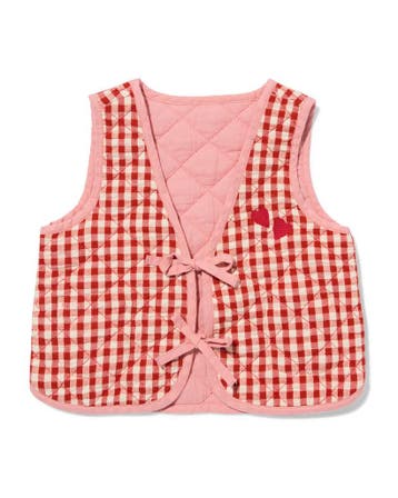 HEMA Omkeerbaar babygilet ruiten rood, Verzenden, Nieuw