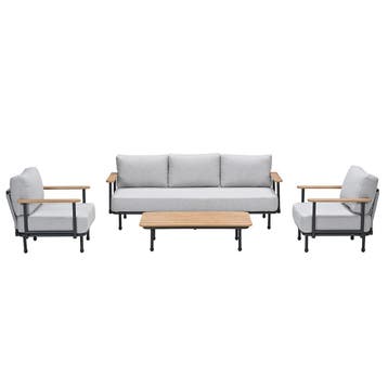 Garden Impressions Emmely loungeset 4-delig - valley sand, Verzenden, Nieuw