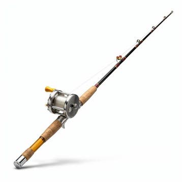 Raro Set Big Game Vintage Anni 80 – Canna da Traina +, Nieuw