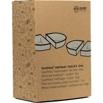 SureFeed Voerbak half - 4x - Grijs, Verzenden, Nieuw