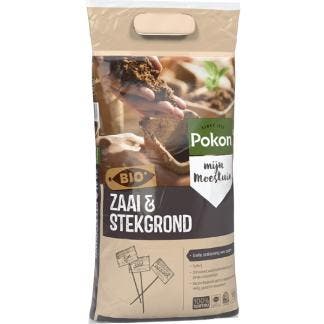 Pokon bio zaai- & stekgrond | 10 liter (Bio-label, Turfvrij), Tuin en Terras, Aarde en Mest, Verzenden