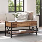 vidaXL Salontafel Oud Hout 100 x 50 x 50 cm Bewerkt hout, 50 tot 75 cm, Verzenden, Nieuw, 50 tot 100 cm