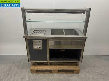 Groku Uitgiftebuffet Buffet Buffetdeel bain marie en, Zakelijke goederen, Ophalen of Verzenden, Gebruikt