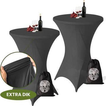 Statafelrok Grijs x 2 – Ø80-85 x 110 cm – Luxe Extra Dikke S, Verzenden, Nieuw