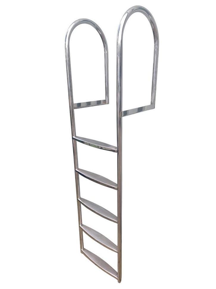 zwemtrap voor steiger RVS 5 of 7 treden, gelast en gepolijst, Watersport en Boten, Accessoires en Onderhoud, Overige typen, Nieuw