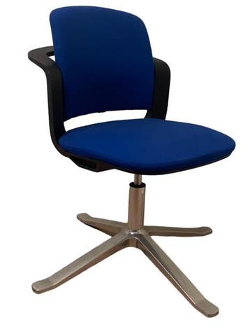 Gebruikt HAG Sideways Vergaderstoel Blauw Gebruikt HAG, Ophalen of Verzenden, Gebruikt