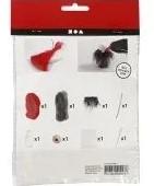 Diykit pakket hobbyset mini kerstgnoom rode muts baard 13 cm, Ophalen of Verzenden, Nieuw