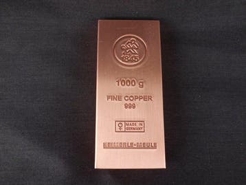 1 kilogram koper - 999 Heimerle & Meule. (Zonder