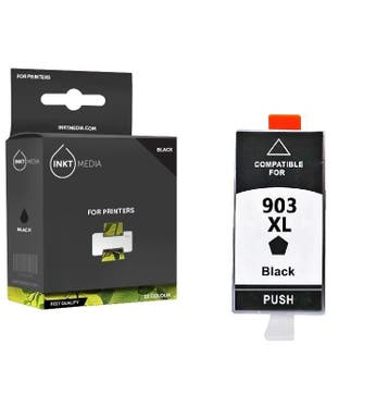Geschikt HP 903XL L (T6M19AE) inktcartridge zwart extra hoge, Nieuw, Cartridge, Inktmedia