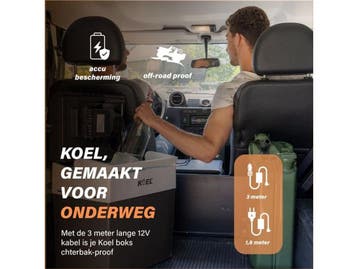 KOEL Boks 30L - Koelbox Elektrisch 12V en 220V - Koel tot, Verzenden, Zo goed als nieuw