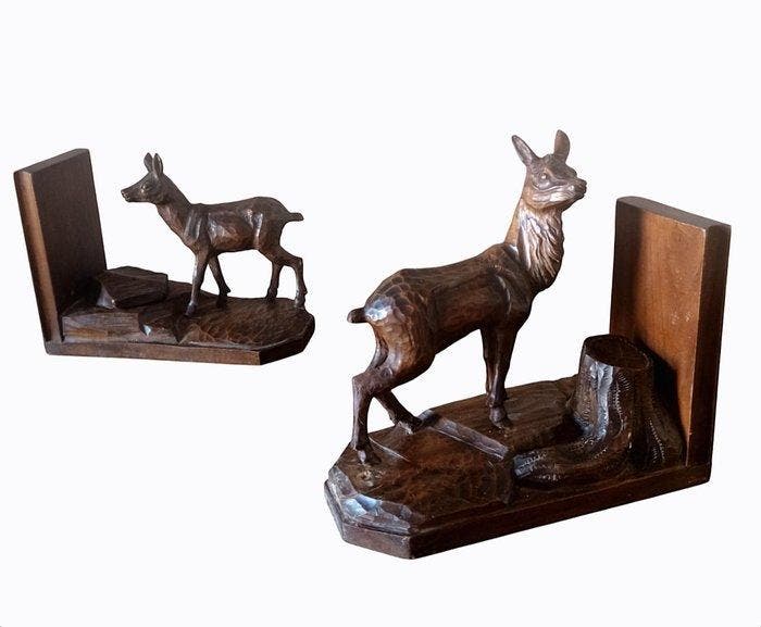 Boekensteunen - Hout, Antiek en Kunst, Antiek | Overige Antiek
