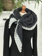 Haakpakket tweekleuren Wintersjaal, Ophalen of Verzenden, Nieuw, Breien of Haken, Wol of Garen