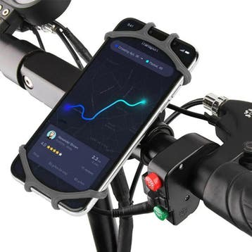 Telefoonhouder fiets – Siliconen stuurhouder – 360° klem –, Ophalen of Verzenden, Nieuw