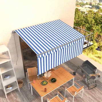vidaXL Luifel handmatig uittrekbaar met rolgordijn 3x2,5 m, Verzenden, Nieuw