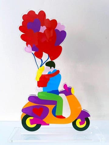 Marco Lodola (1955) - Bacio in Movimento