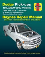 9781620922873 Dodge 1500, 2500  3500 Pick-Ups (94-08) wit..., Verzenden, Nieuw, Editors Of Haynes Manuals