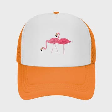 Unisex Petten met Flamingo Print - Ademend en Zonwerend, Dieren en Toebehoren