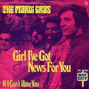vinyl single 7 inch - The Mardi Gras - Girl Ive Got News..., Verzenden, Zo goed als nieuw, 7 inch, Rock en Metal