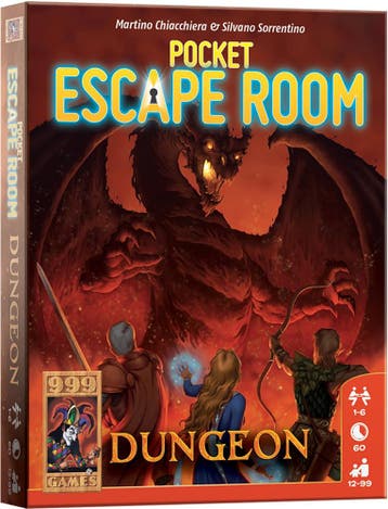 Pocket Escape Room - Dungeon | 999 Games - Kaartspellen, Hobby en Vrije tijd, Gezelschapsspellen | Kaartspellen, Verzenden, Nieuw