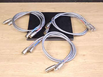 Burmester Silver audio interconnects XLR 1,0 metre (3 pairs, Ophalen of Verzenden, Gebruikt, Overige kabels