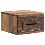 vidaXL Wandbeugel Bedkast Oud hout 34,5 x 33 x 20 cm Bewerkt, Minder dan 45 cm, Verzenden, Nieuw, Minder dan 55 cm