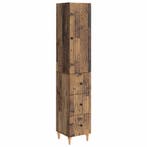 vidaXL Kastenset 2 pcs 33 x 34,5 x 90 cm Bewerkt hout, Huis en Inrichting, Verzenden, Nieuw