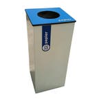 Papierbak 31x31x72 cm, wit blauw - gebruikt, Huis en Inrichting, Ophalen of Verzenden, Gebruikt