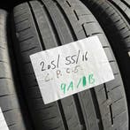 2 x Continental PremiumContact 6 205-55-16 Zomerbanden 4,5mm, Gebruikt, 16 inch, Band(en), Personenwagen
