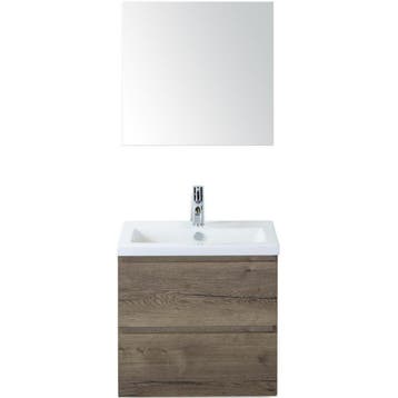Vogue Badmeubelset 60 cm - Greeplijst in Kleur - Tabacco -, Ophalen of Verzenden, Nieuw