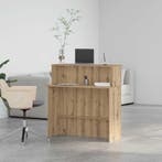 vidaXL Receptiebalie 100x50x103,5cm bewerkt hout artisanaal, Verzenden, Nieuw