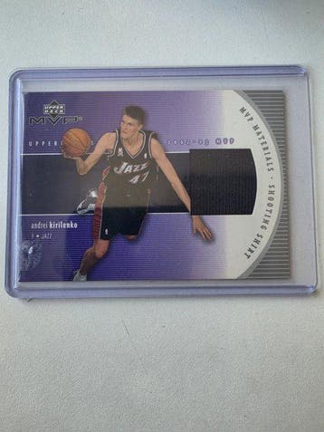 Upper Deck MVP Materials Andrei Kirilenko Patch-kaart Card -, Nieuw