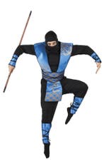 Blauwe ninja pak mannen, Kleding | Heren, Ophalen of Verzenden, Nieuw