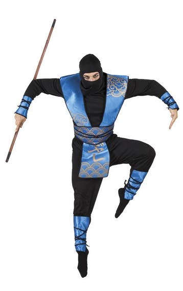 Blauwe ninja pak mannen, Ophalen of Verzenden, Nieuw
