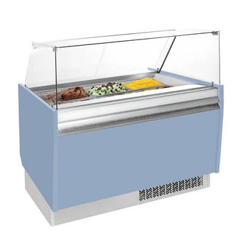 GGM Gastro | Ijsvitrine LIAM - 1310mm - Statisch - voor |, Verzenden, Nieuw in verpakking, Koelen en Vriezen