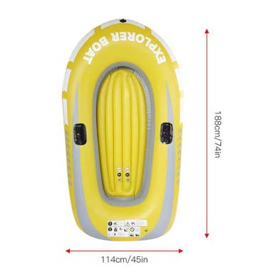 Opblaasbare kajak 2 personen PVC kano vissen 114x188 cm, Verzenden, Nieuw