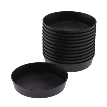 Matfer Bourgeat Exoglass Quichevormen 10cm (12 stuks), Huis en Inrichting, Keuken | Keukenbenodigdheden, Verzenden, Nieuw