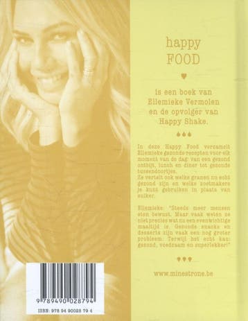 Happy food 9789490028794 Ellemieke Vermolen, Boeken, Verzenden, Gelezen, Ellemieke Vermolen