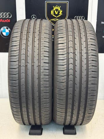 2 stuks 205/55R16 inch zomerbanden Continental 7 mm, Gebruikt, 16 inch, 205 mm, Band(en)