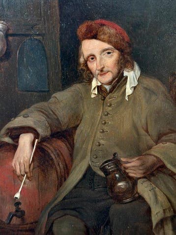 Gabriël Metsu (1629–1667), Seguace - The Old Drinker, Antiek en Kunst
