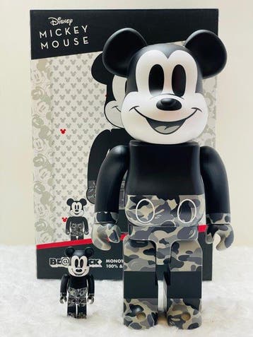 Medicom toy - BE@RBRICK x Bape x Disney 400% & 100% Mickey