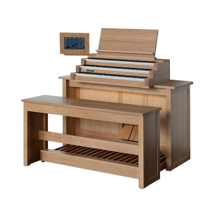 Content Cambiare 323 blank eiken orgel, Muziek en Instrumenten, Orgels