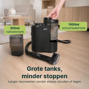 Tapijtreiniger Compact &amp; Draagbaar - Vlekkenreiniger Licht, Doe-het-zelf en Verbouw, Verzenden, Zo goed als nieuw