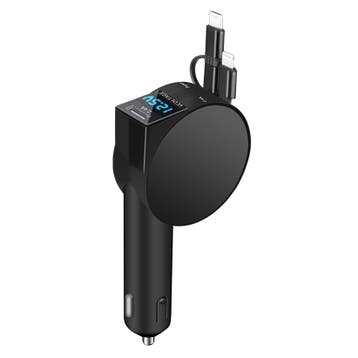 12v Adapter Zwart Autolader Splitter Micro USB USB-C Lightni, Verzamelen, Overige Verzamelen, Verzenden, Nieuw