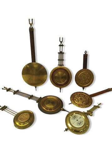Klok - Koper - 1850-1900, Antiek en Kunst, Antiek | Klokken