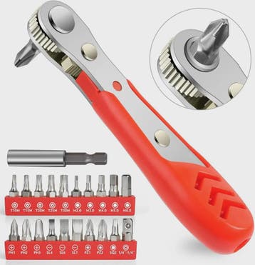22-delige Ratelschroevendraaierset met Magnetische Bits voor, Verzenden, Nieuw