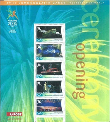 Australië - Verzameling blokken en vellen met o.a Olympische, Gestempeld
