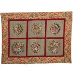 Wandkleed  floraal tapisserie  6 verschillende vlakken met b, Antiek en Kunst, Antiek | Meubels | Stoelen en Banken, Ophalen of Verzenden