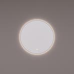HIPP Design spiegel Rond Gunmetal PVD - 60 x 3 cm - met, Huis en Inrichting, Woonaccessoires | Spiegels, Ophalen of Verzenden