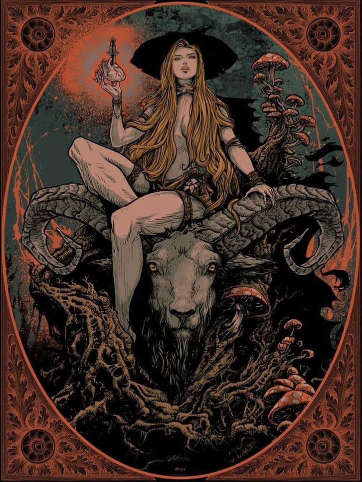 Sideshow Originals Art Print The Witch of the Woods 61 x..., Verzamelen, Film en Tv, Nieuw, Ophalen of Verzenden